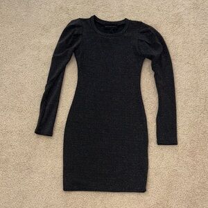 Elegant Black Long Sleeve Dress
